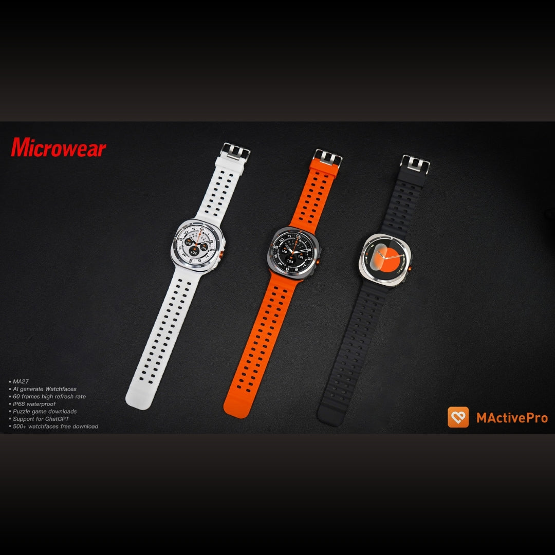 Smartwatch Microwear Ma27 Ultra Amoled Chat GPT Lançamento - Branco