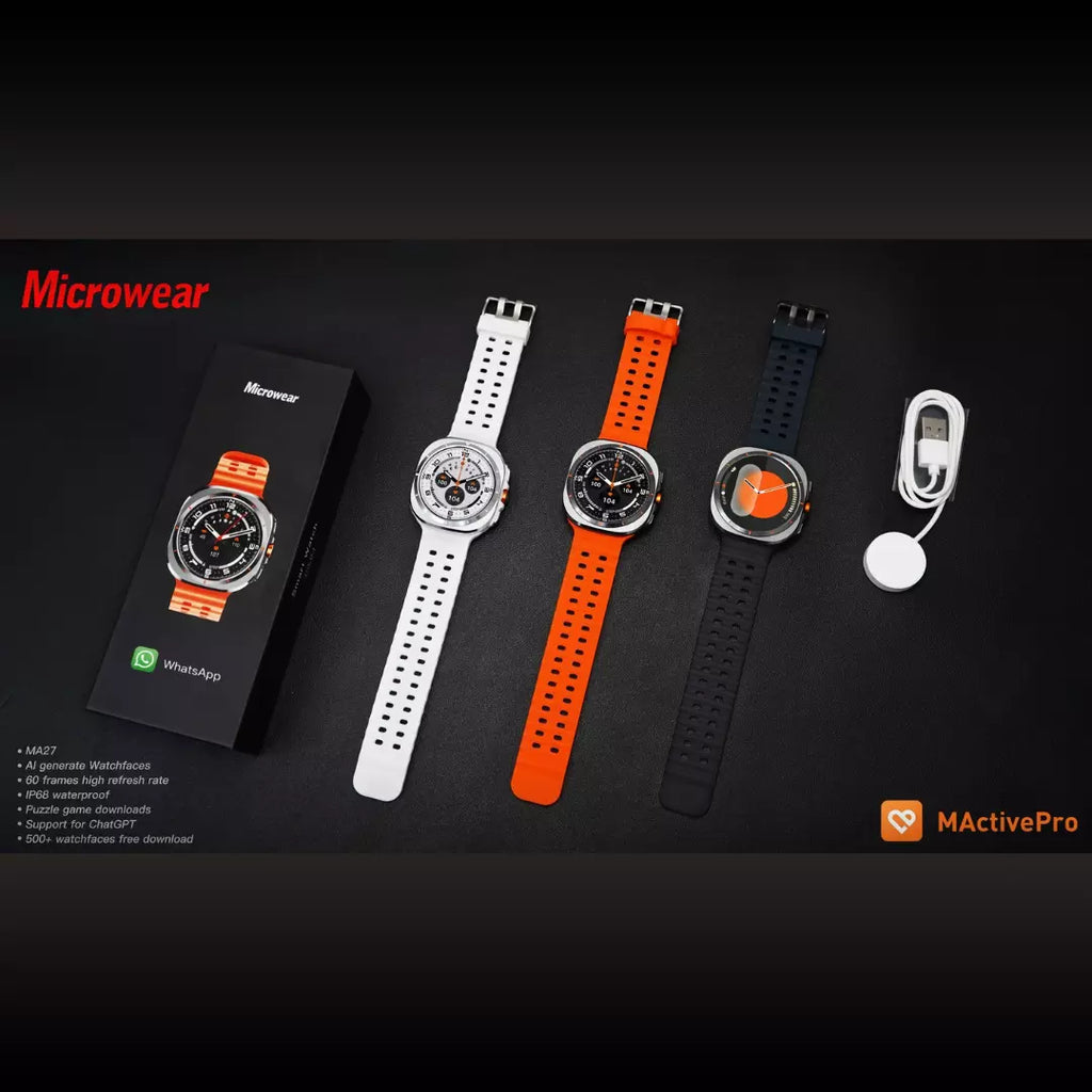 Smartwatch Microwear Ma27 Ultra Amoled Chat GPT Lançamento - Branco