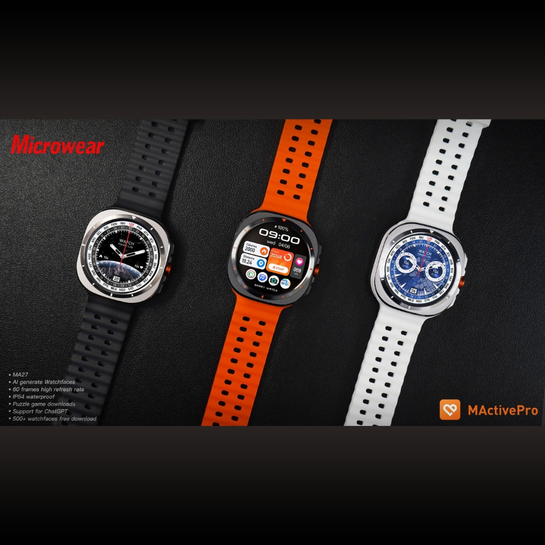 Smartwatch Microwear Ma27 Ultra Amoled Chat GPT Lançamento - Branco