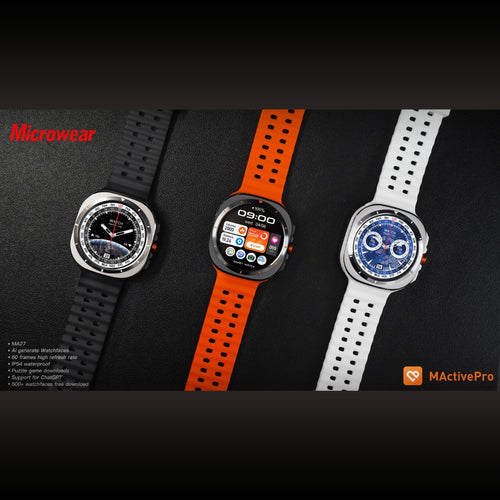 Smartwatch Microwear Ma27 Ultra Amoled Chat GPT Lançamento - Branco