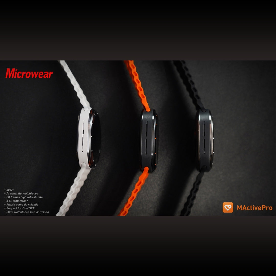 Smartwatch Microwear Ma27 Ultra Amoled Chat GPT Lançamento - Branco
