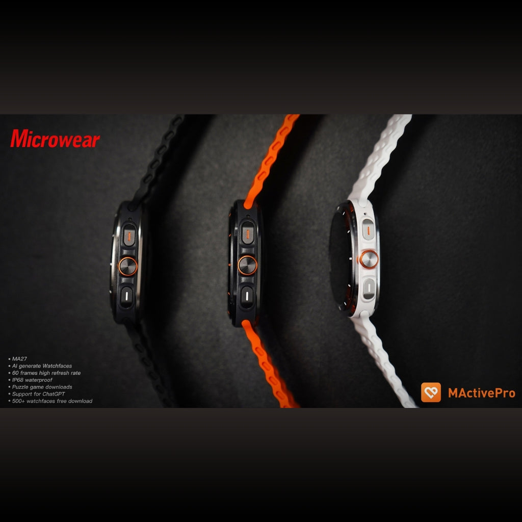 Smartwatch Microwear Ma27 Ultra Amoled Chat GPT Lançamento - Branco