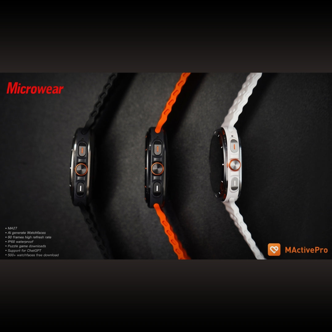 Smartwatch Microwear Ma27 Ultra Amoled Chat GPT Lançamento - Branco