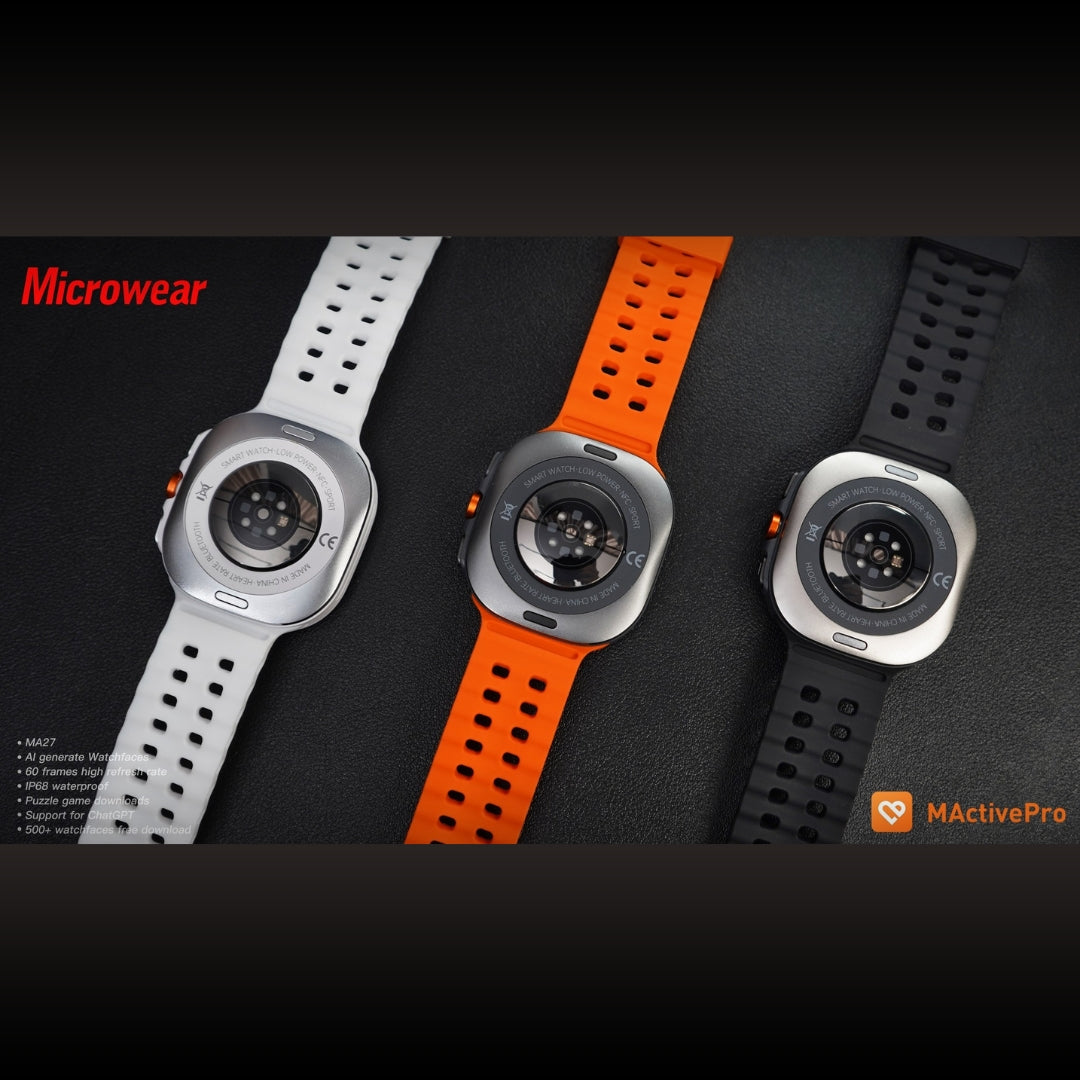 Smartwatch Microwear Ma27 Ultra Amoled Chat GPT Lançamento - Branco